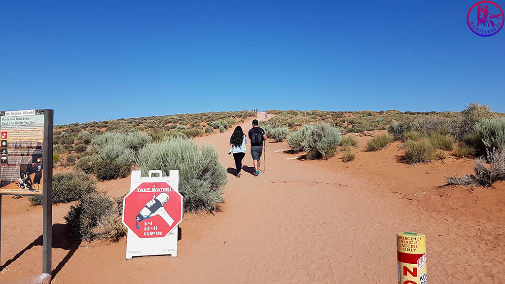 Camino a Horseshoe Bend.