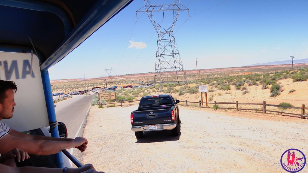 Acceso Antilope Canyon