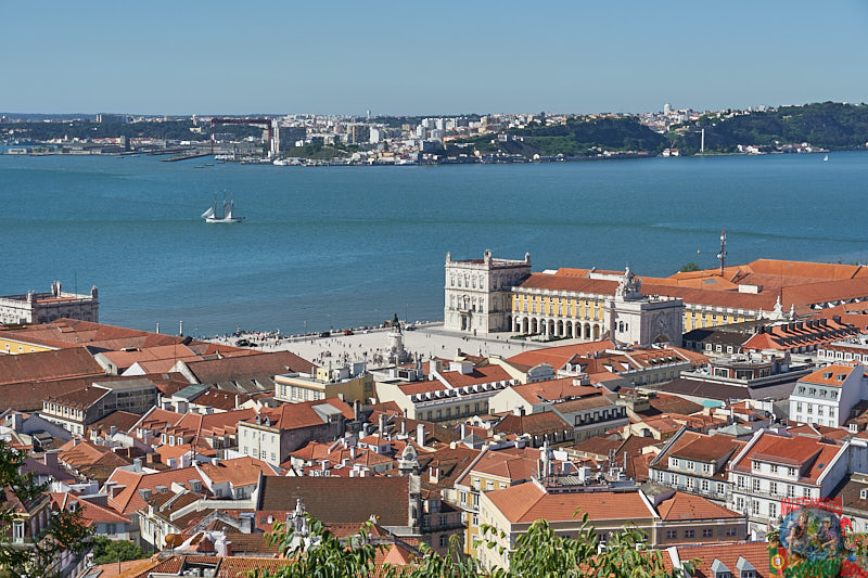 vistas desde Castillo de San Jorge Lisboa