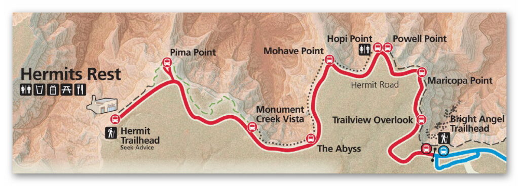Hermits Road Grand Canyon